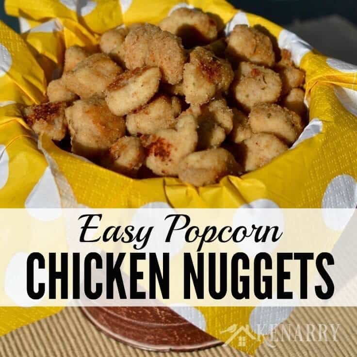 Yum! My kids are going to love this Popcorn Chicken Nuggets recipe for dinner. It's a delicious idea for a quick weeknight meal.