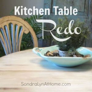 Kitchen Table Redo thumbnail - Sondra Lyn at Home.com