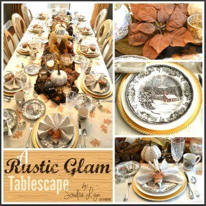 Rustic Glam Fall Tablescape – Sondra Lyn at Home