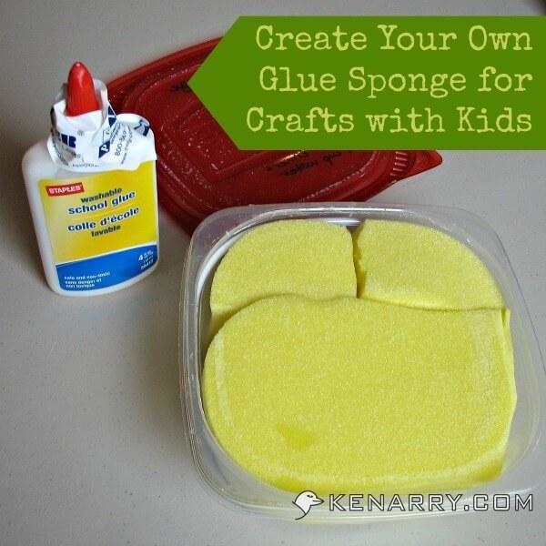 Glue Sponge: Make Crafts And Art Projects Easier For Kids