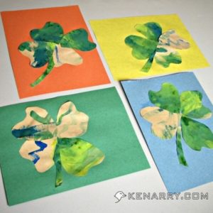 St. Patrick's Day Shamrocks: An Easy Craft for Small Children - Kenarry.com