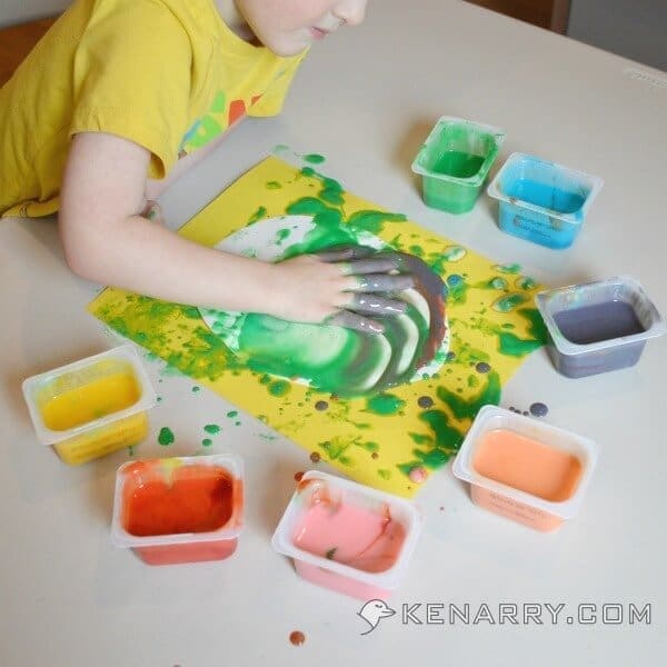 Easter Egg Finger Painting Craft for Kids and Toddlers - Kenarry.com