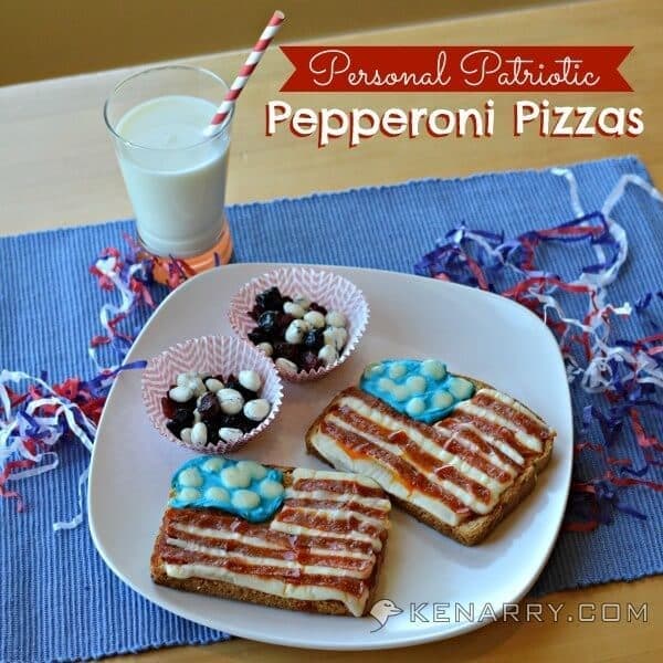 Personal Patriotic Pepperoni Pizza for An All-American Lunch - Kenarry.com