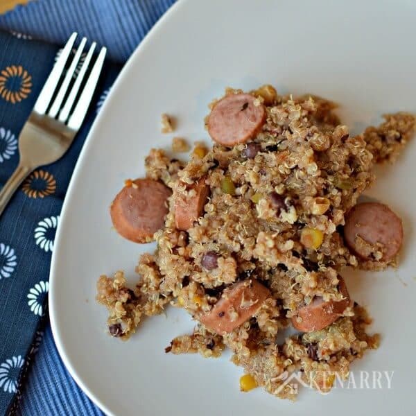 Easy Turkey Sausage Quinoa: Only 3 Ingredients!