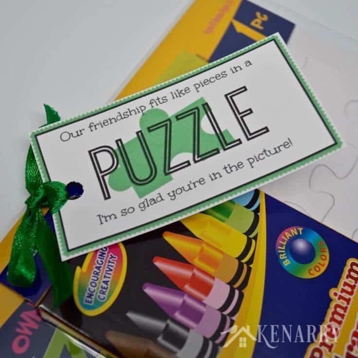 Puzzle Party Favors: Free Printable Birthday Idea