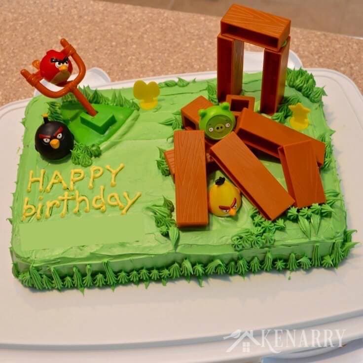 What a fun idea! My child would love this Angry Birds Cake. It's perfect for a kid's birthday party and easy to make too.