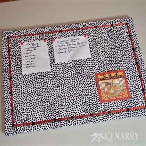DIY Bulletin Board Makeover: How to Cover in Fabric