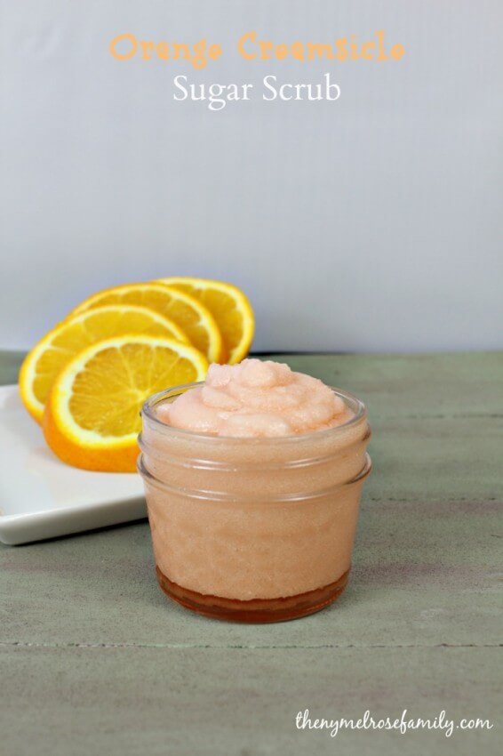 Orange Creamsicle Sugar Scrub from The Melrose Family featured in the Summer Spotlight