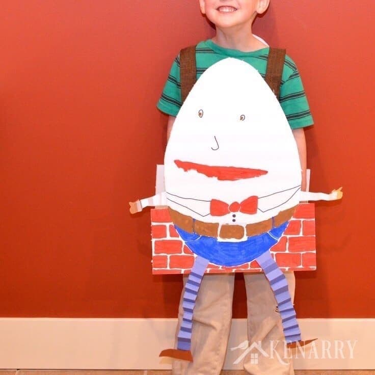 Toddler Boys Girls Humpty Dumpty Nursery Rhyme Book Day Fancy Dress Costume 