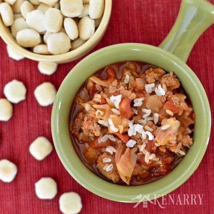 Slow Cooker Cabbage Roll Soup Recipe