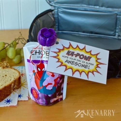 Superhero Lunch Box Notes: Free Printable