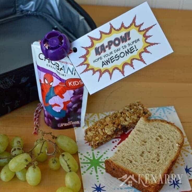 Superhero Lunch Box Notes: Free Printable