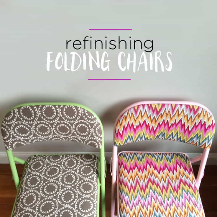 How To Refinish Folding Chairs Decorate Them With Fabirc Paint
