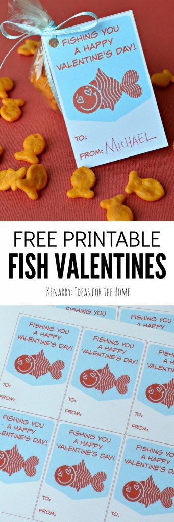 Fish Valentines: Free Printable Cards for Kids