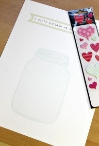 Mason Jar Valentine's Day Printable