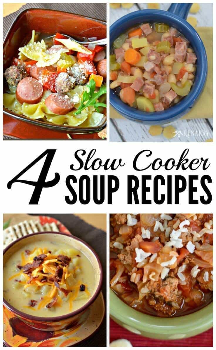 Slow Cooker Soup Recipes: 4 Delicious Ideas