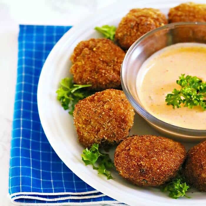 Easy Bite Size Crab Cake Appetizer