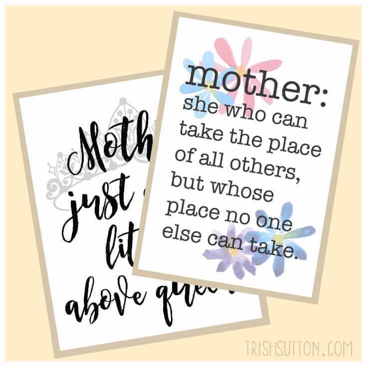 Free Printables: Mother’s Day Gift and Card