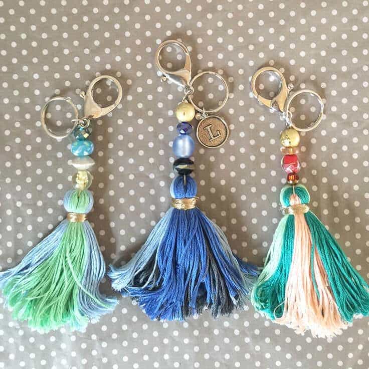 DIY Tassel Keychains 15-Minute Craft