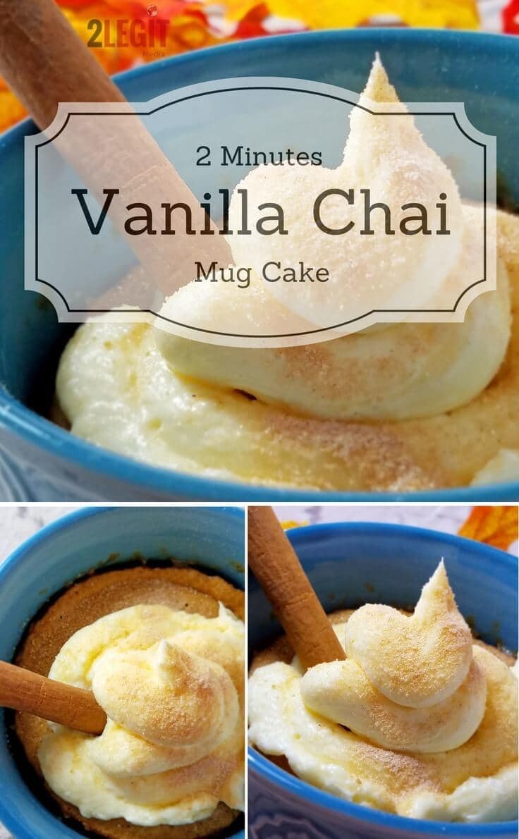Delicious Vanilla Chai Mug Cake Ready in Two Minutes