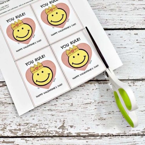 Ruler Valentines: Free Printable Valentine's Day Card for Kids