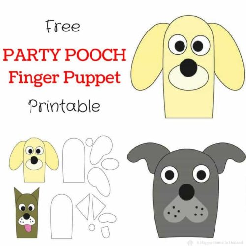 Dog Finger Puppets: Easy Party Favor Idea for Birthdays
