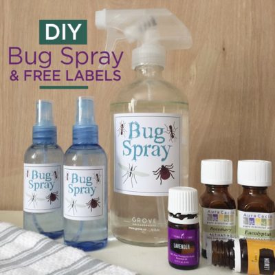 DIY Bug Spray with FREE Labels for a Safe and Natural Repellent