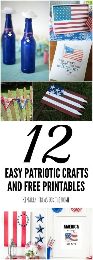 Patriotic Decor Ideas: 12 Easy Crafts and Free Printables