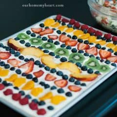 This secret fruit pizza recipe is delicious and flexible too! This dessert that can be tailored to anyone's tastes. Pick one fruit or several. 