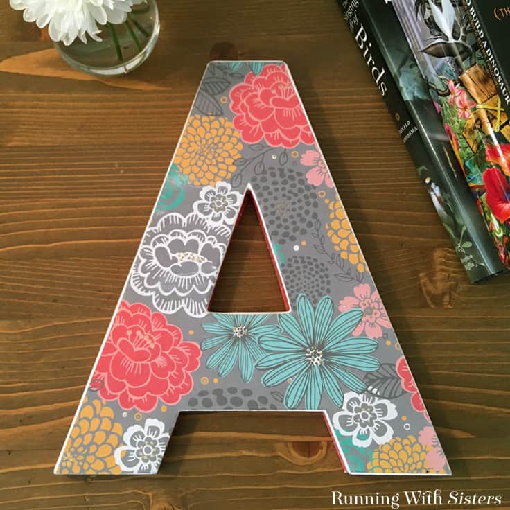 Decorative Letter Gift: How To Decoupage A Letter