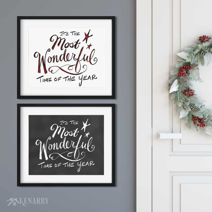 Celebrate the most wonderful time of the year with these Christmas free printables, exclusively for Kenarry Idea Insider.