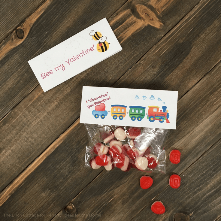 Printable Valentine Gift Bag Toppers