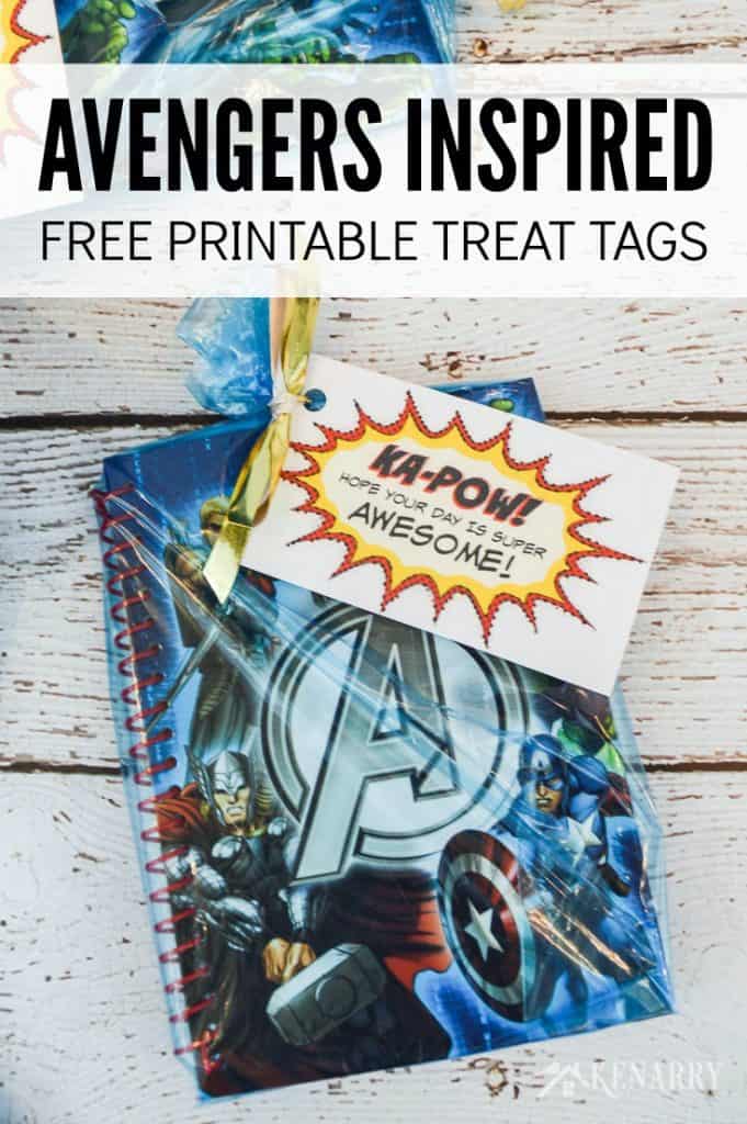Avengers Party Favors: Free Printable Birthday Treat Tags