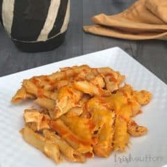 Buffalo Ranch Chicken Pasta Recipe; TrishSutton.com