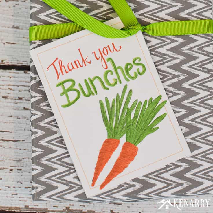 Spring Thank You Cards: Free Printable Tags