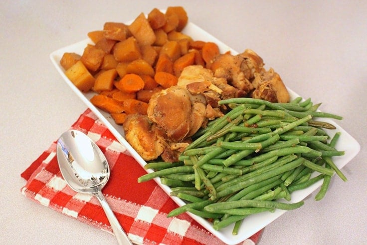 Slow Cooker Honey Garlic Chicken And Vegetables