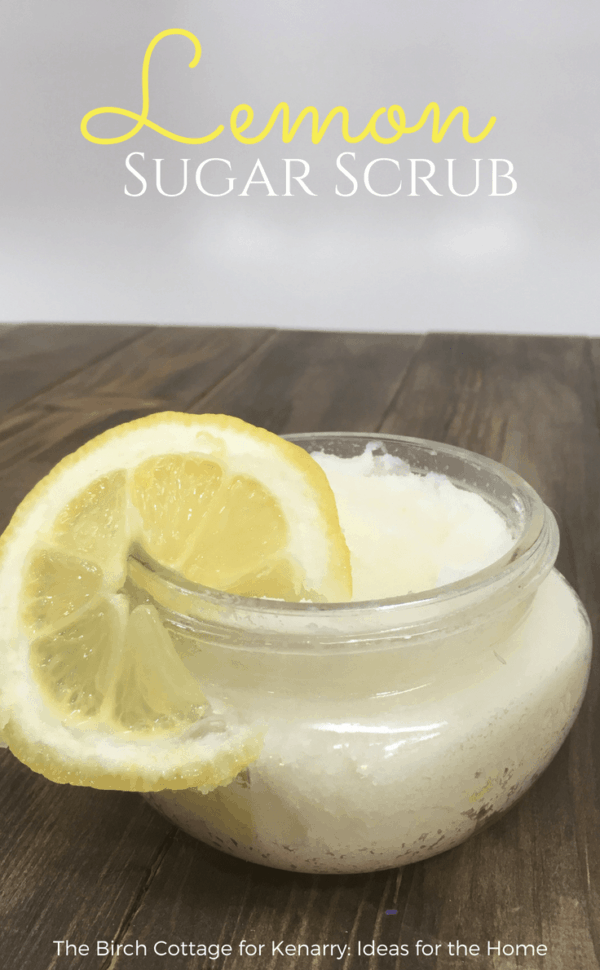 Easy Lemonade Scented Lemon Sugar Scrub | Kenarry
