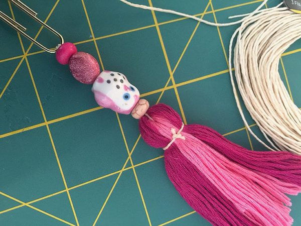 How to Make a Tassel and Beaded Bookmark