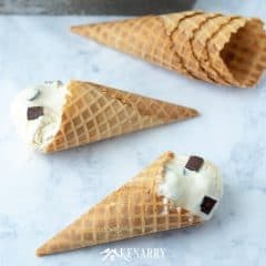 Ever made your own homemade ice cream? This easy no churn recipe uses dark chocolate chunks and caramel for an easy summer dessert you can serve in a dish or better yet have your ice cream on a waffle cone!