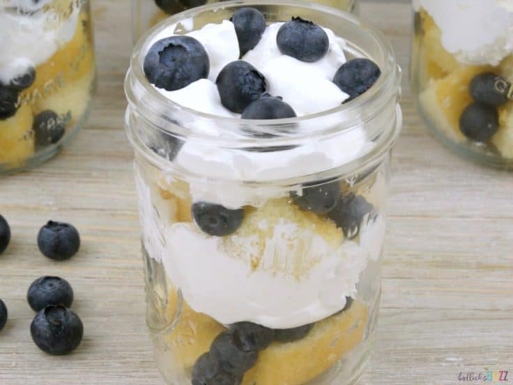 Blueberry Shortcake Trifles 