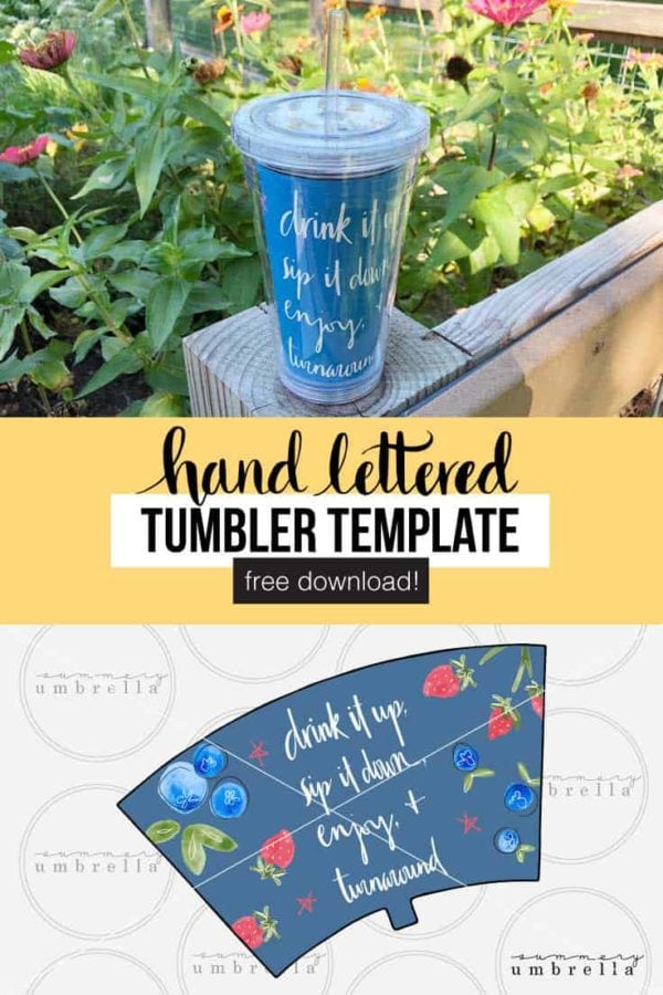Custom DIY Tumbler Insert (With FREE Download) - Ideas for the Home