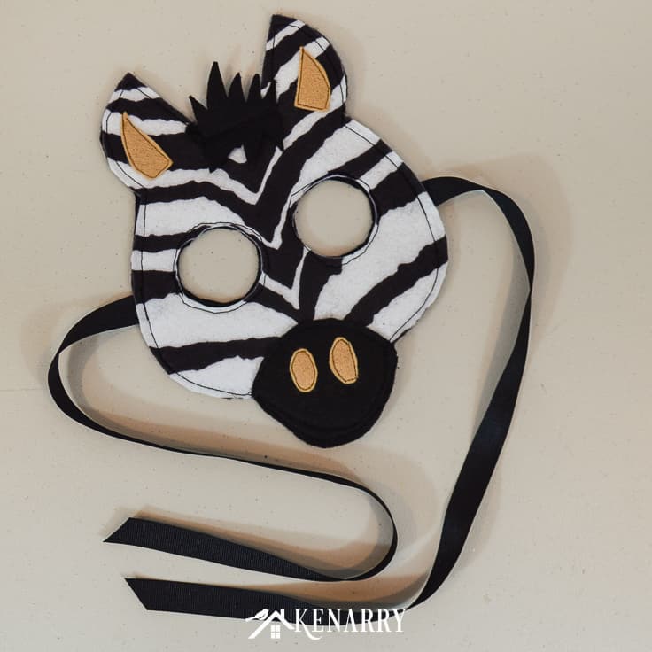 DIY Animal Costume: Easy Kid’s Zebra Costume With Free Mask Template