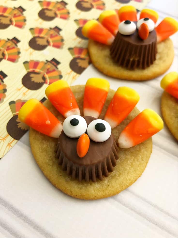 Easy to Make Thanksgiving Turkey Cookies - Ideas for the Home