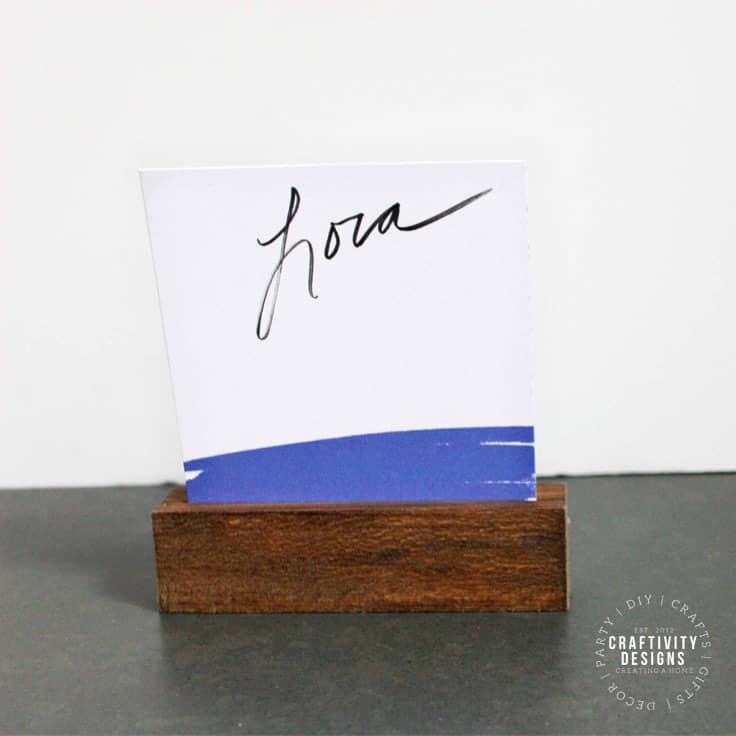 How to Make Easy DIY Wood Place Card Holders