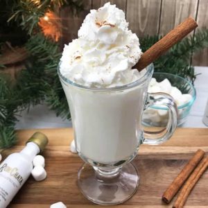 This Spiked White Hot Cocoa is perfect for the holiday season! ﻿