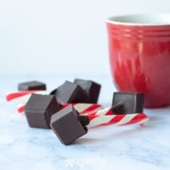 Hot chocolate pops are made with just TWO ingredients for an easy treat you can enjoy on snow days, holidays or other special occasions this winter.