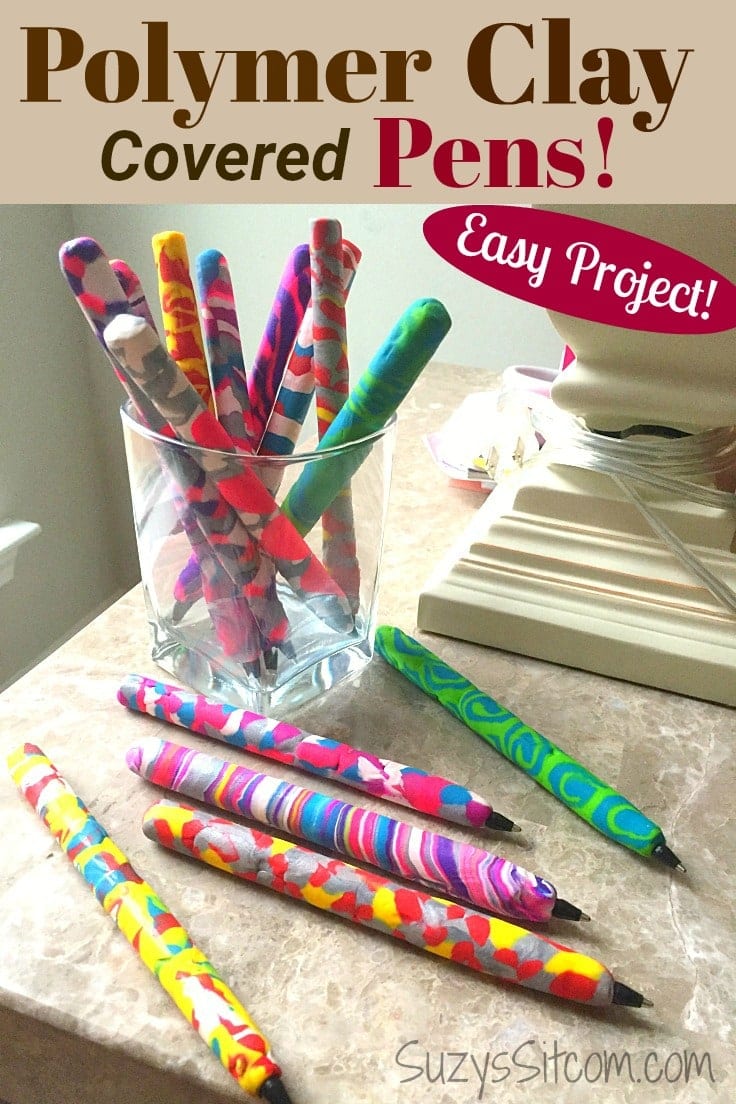 Polymer Clay Covered Pens - Easy Project