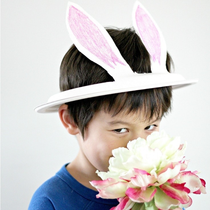 How To Make A Paper Plate Bunny Hat With Ears