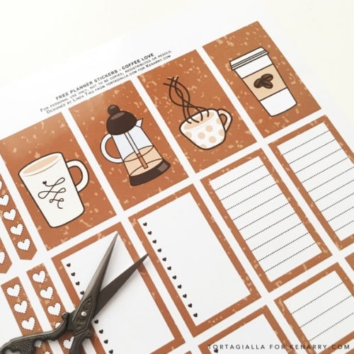 Free Printable Planner Stickers For Coffee-Lovers - Ideas for the Home