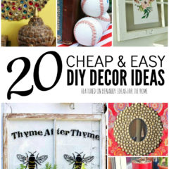 Learn how to turn ropes into a rug and 20 more cheap and easy DIY home decor ideas. All of these can be completed in less than a day!